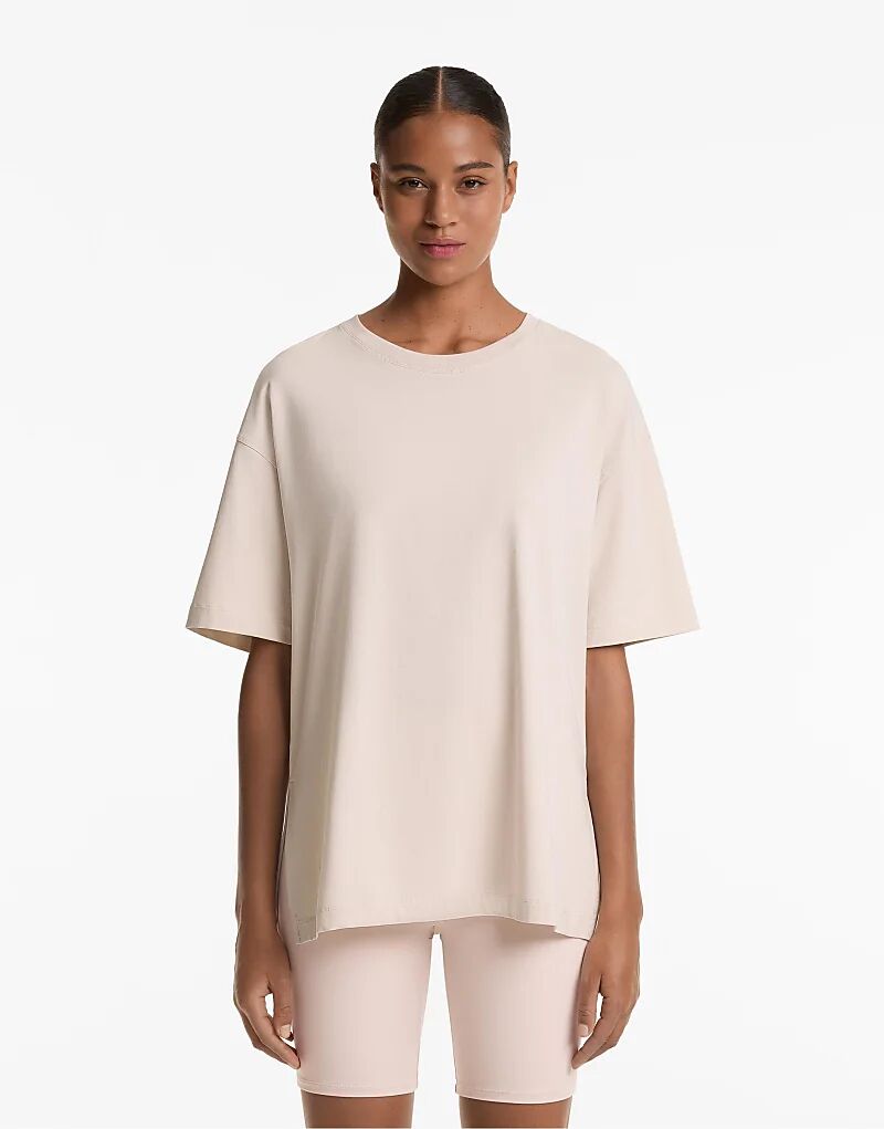 Футболка Oysho с короткими рукавами из хлопковой смеси светло-коричневого цвета
Футболка Oysho с короткими рукавами из хлопковой смеси светло-коричневого цвета