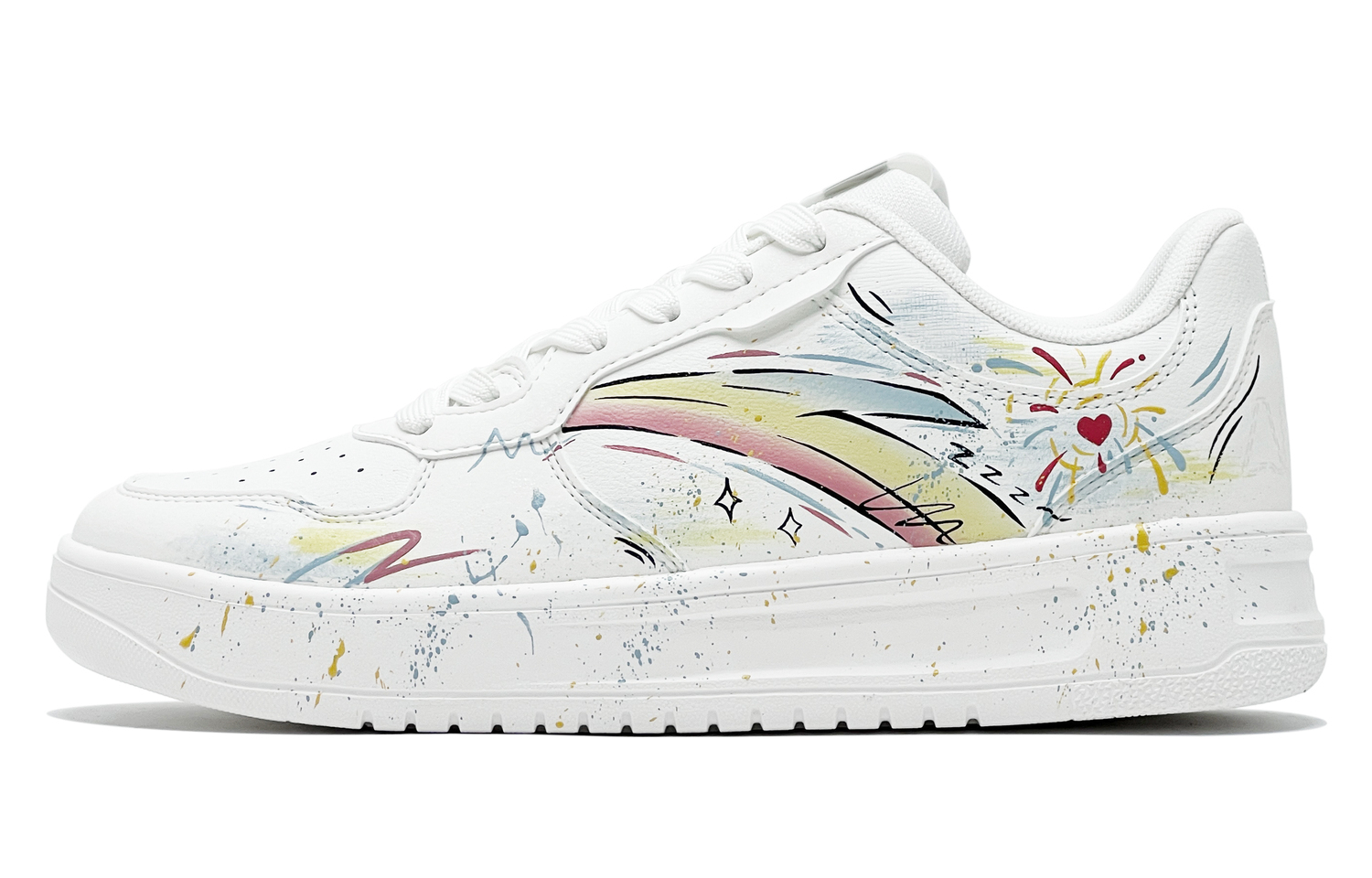 ANTA Расслабленные устойчивые к истиранию нескользящие низкие скейтбордские туфли men's белый синий оранжевый
ANTA Расслабленные устойчивые к истиранию нескользящие низкие скейтбордские туфли men's белый синий оранжевый