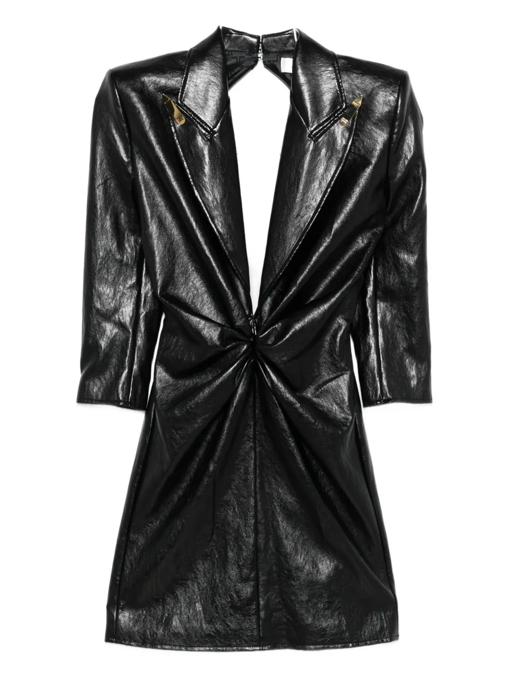 Мини-платье с перекрученной деталью Elisabetta Franchi, черный
Мини-платье с перекрученной деталью Elisabetta Franchi, черный