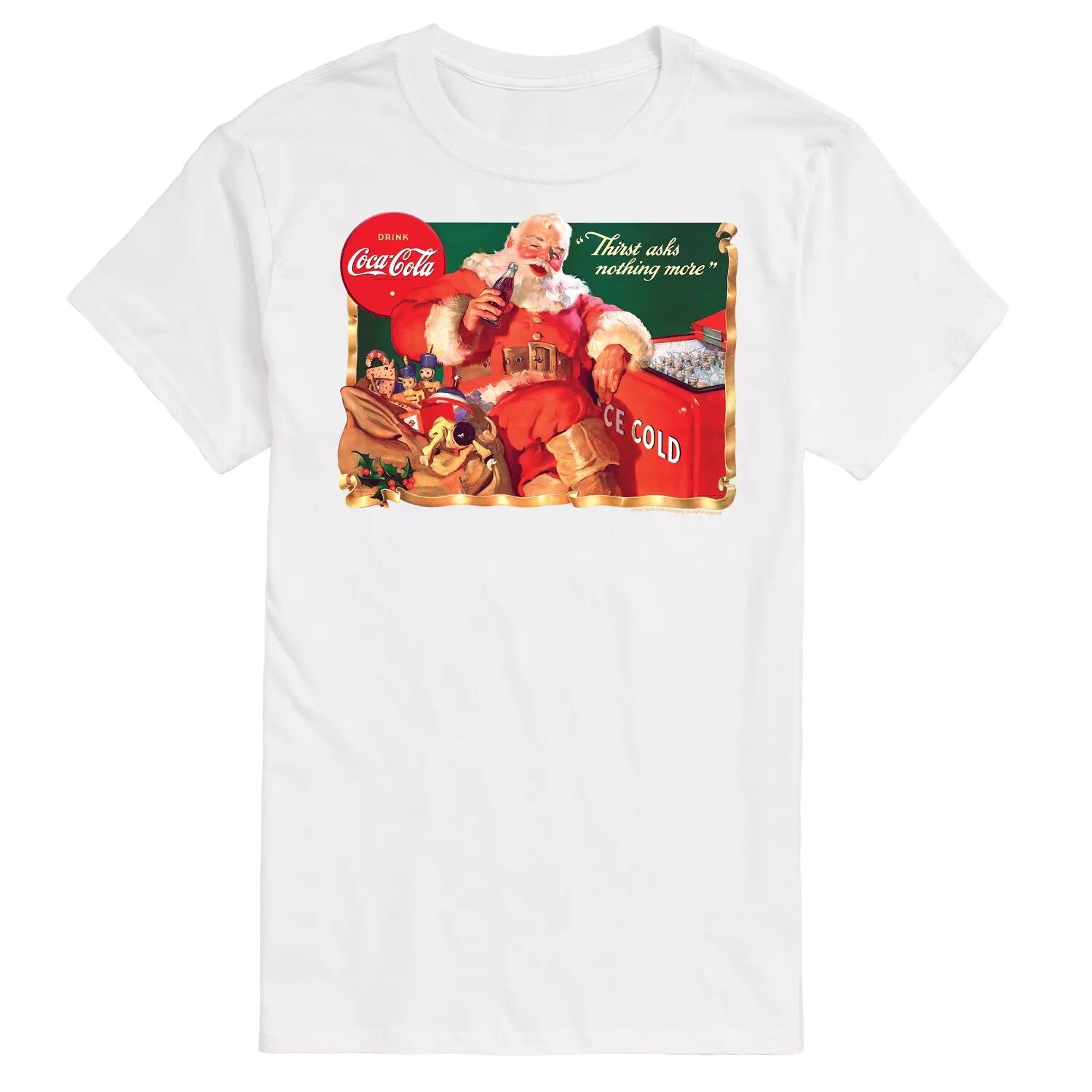 Винтажная футболка с изображением Санта-Клауса Big & Tall Coca-Cola Licensed Character, белый
Винтажная футболка с изображением Санта-Клауса Big & Tall Coca-Cola Licensed Character, белый