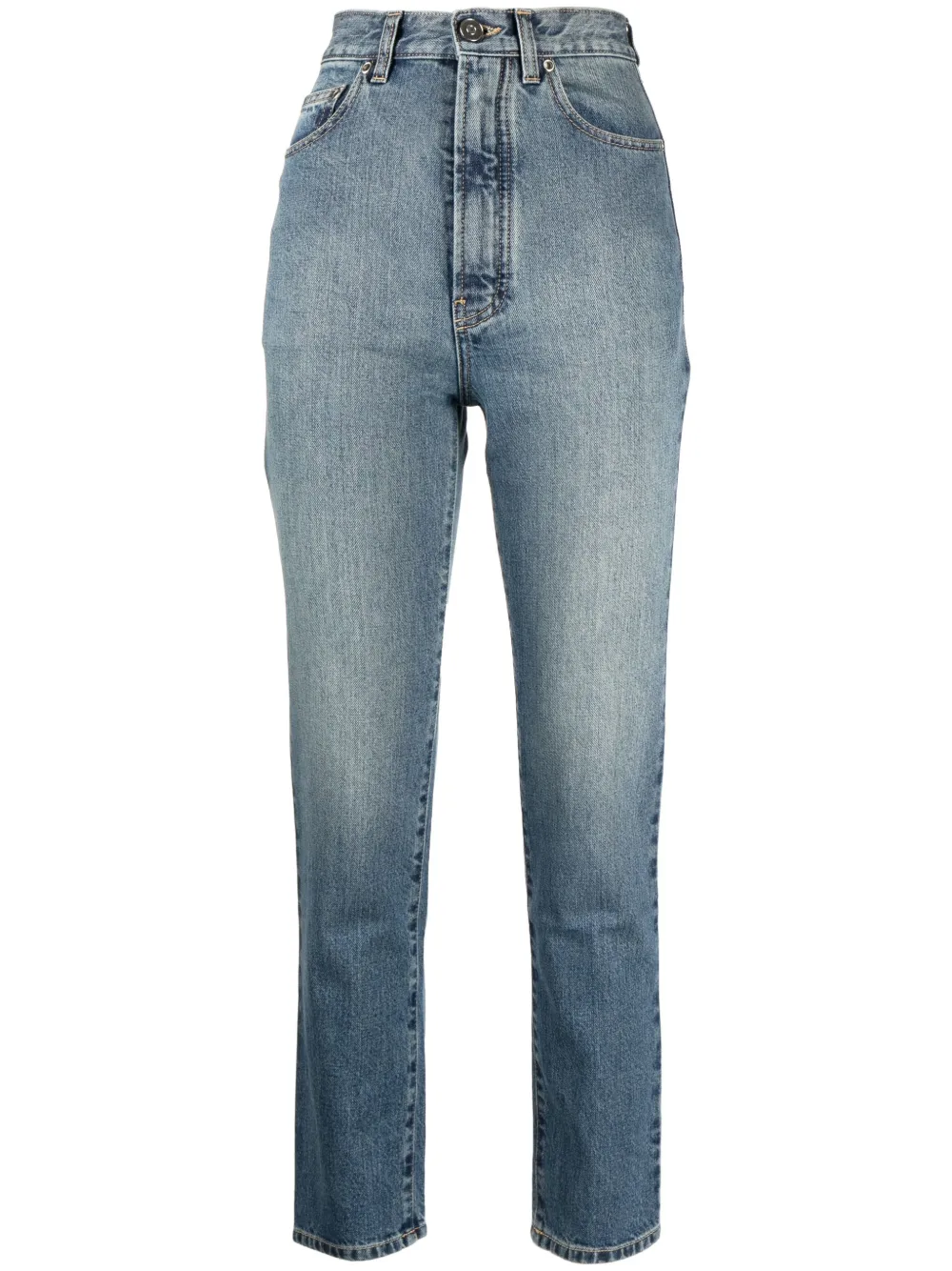 Джинсы скинни с завышенной талией Alaïa, синий
Джинсы скинни с завышенной талией Alaïa, синий