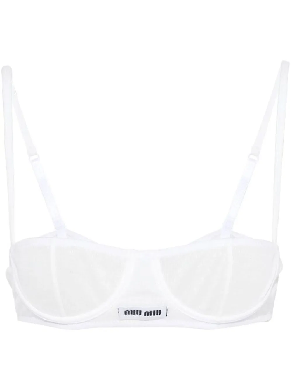 Джинсовый топ-бра Miu Miu, белый
Джинсовый топ-бра Miu Miu, белый