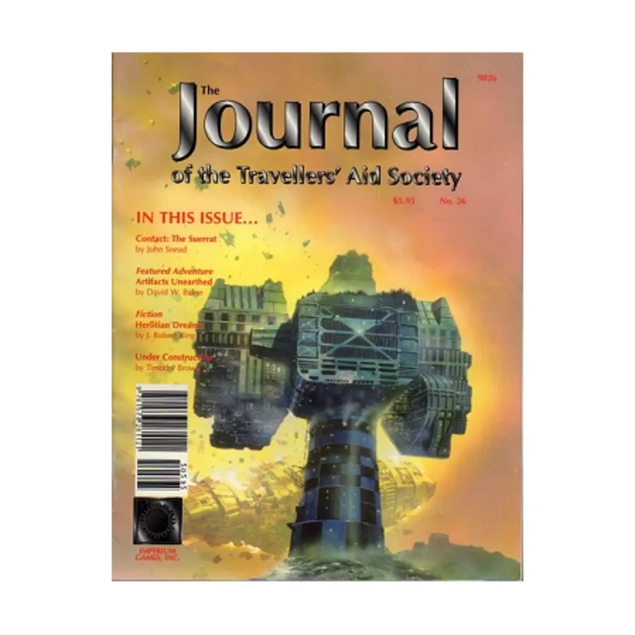 Журнал Journal of the Travellers' Aid Society #26, Traveller (4th Edition)
Журнал Journal of the Travellers' Aid Society #26, Traveller (4th Edition)