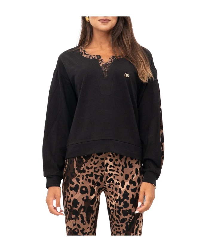 Толстовка с V-образным вырезом Liu Jo, черный
Толстовка с V-образным вырезом Liu Jo, черный