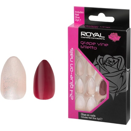 24 гвоздя-стилета с клеем, виноградная лоза Royal
24 гвоздя-стилета с клеем, виноградная лоза Royal