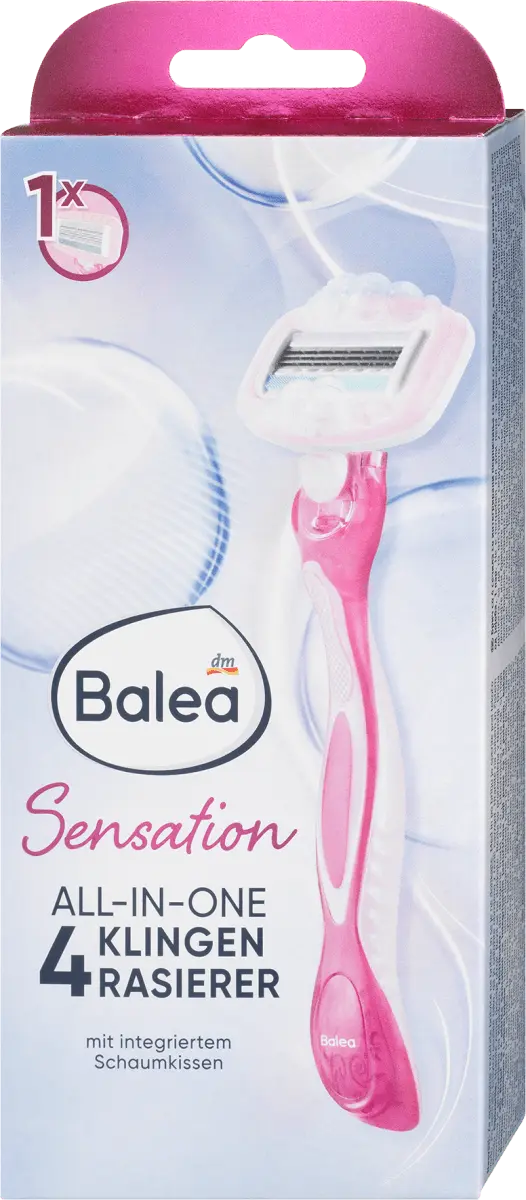 Razor Sensation All-in-One 4 лезвия 1 шт. Balea
Razor Sensation All-in-One 4 лезвия 1 шт. Balea
