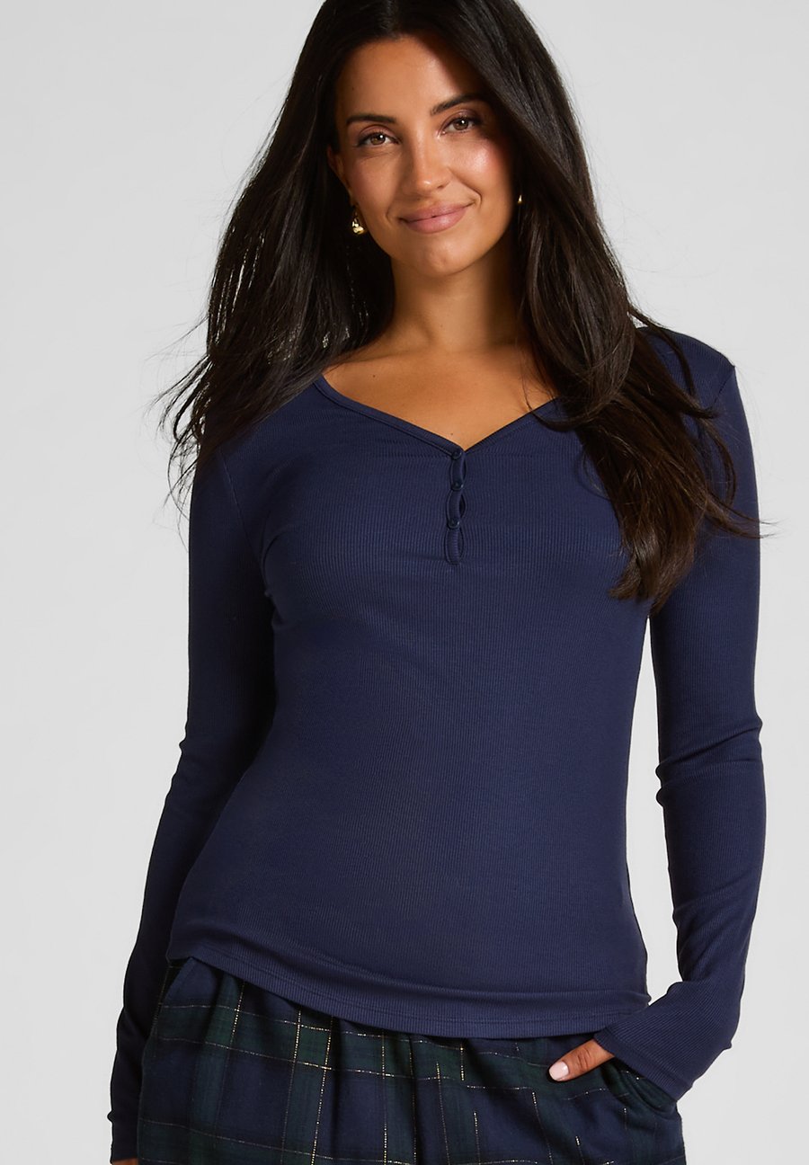 Пижамный топ Hunkemöller LONGSLEEVED HENLEY, Blue
Пижамный топ Hunkemöller LONGSLEEVED HENLEY, Blue