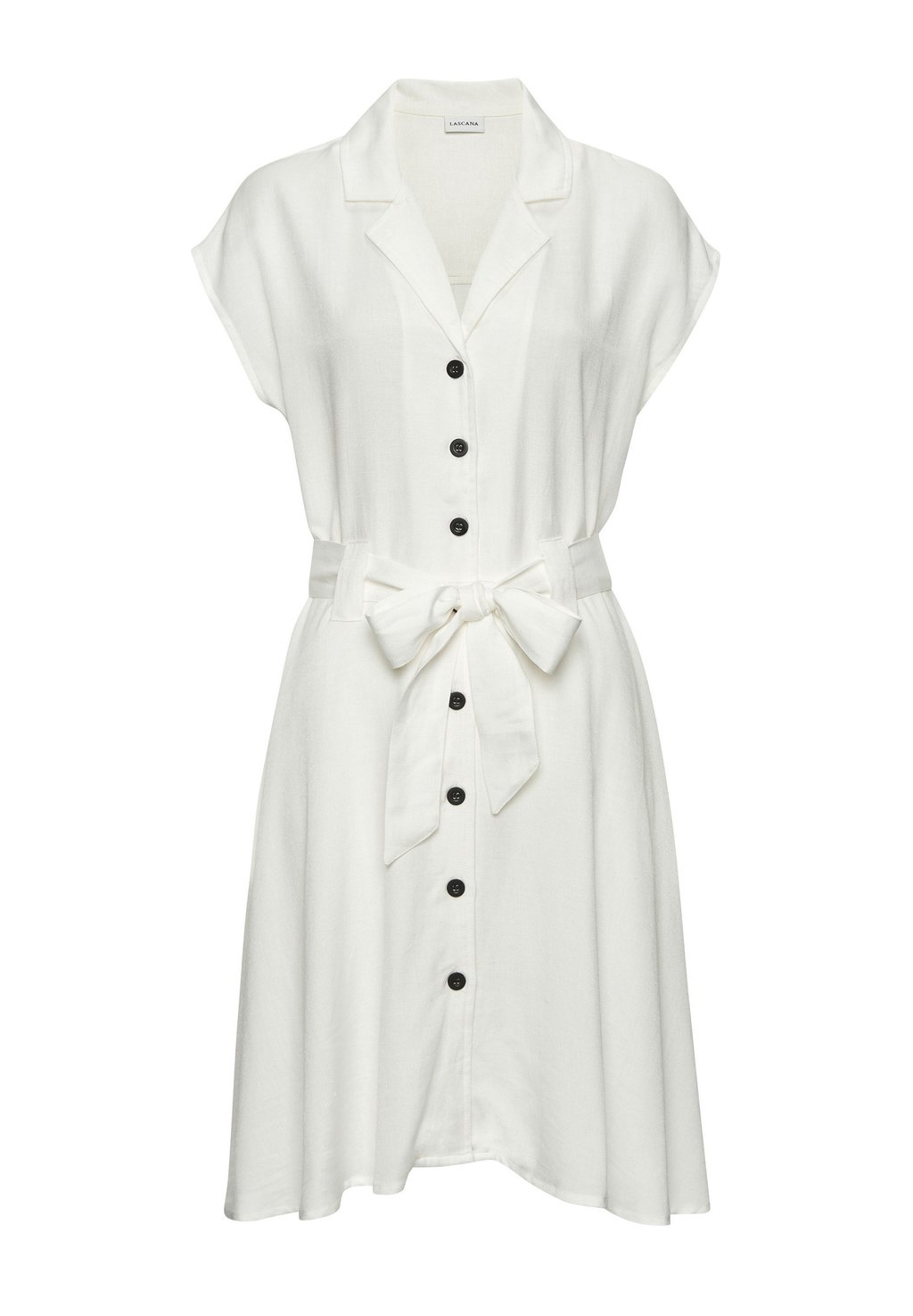 Платье-рубашка LASCANA, белый 
Платье-рубашка LASCANA, белый