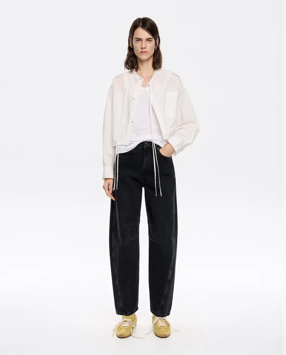 Женские прямые джинсы Barrel с эффектом потертости Bimba y Lola, черный
Женские прямые джинсы Barrel с эффектом потертости Bimba y Lola, черный