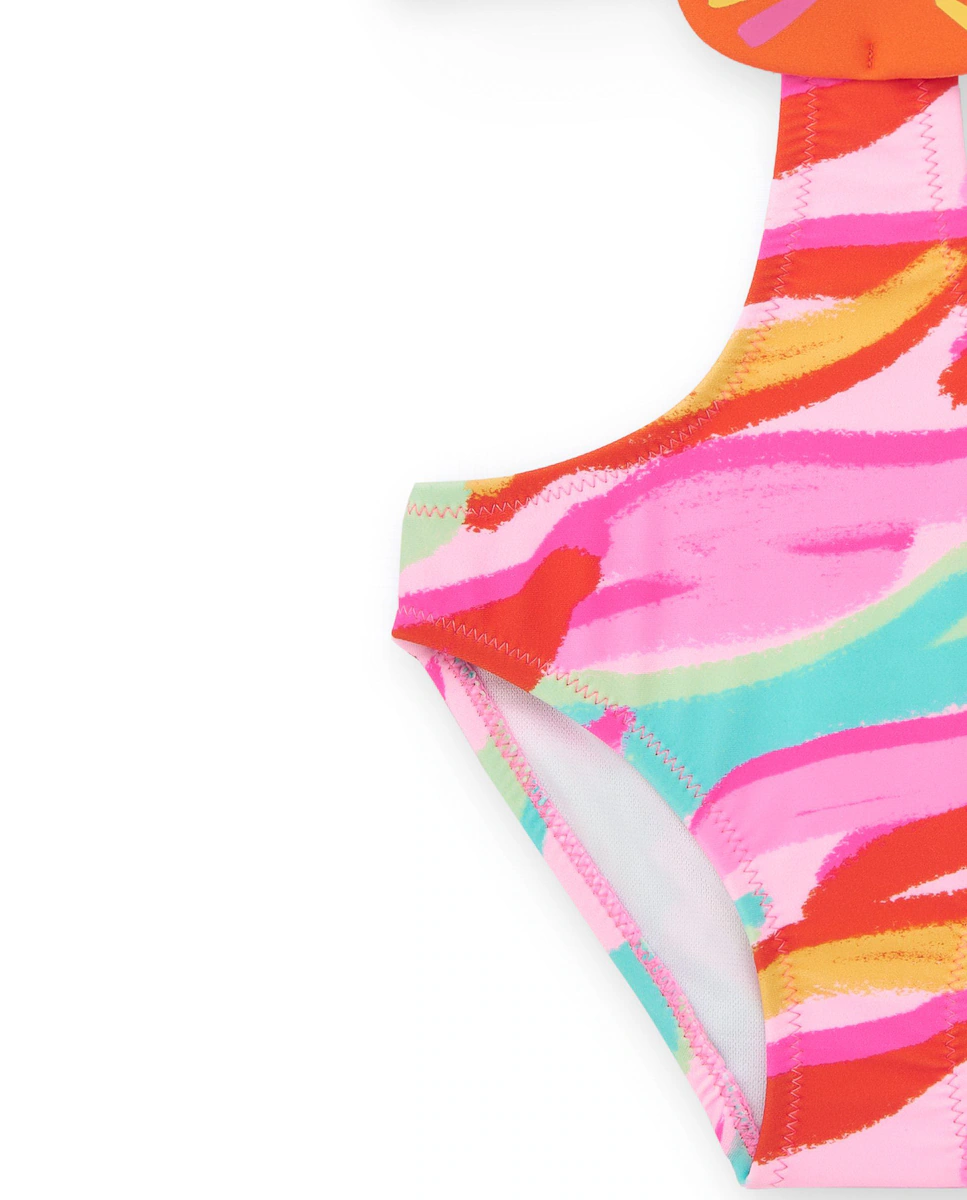 Трикини для девочки разноцветное с декоративной мордочкой животного Tuc tuc, мультиколор 
Трикини для девочки разноцветное с декоративной мордочкой животного Tuc tuc, мультиколор