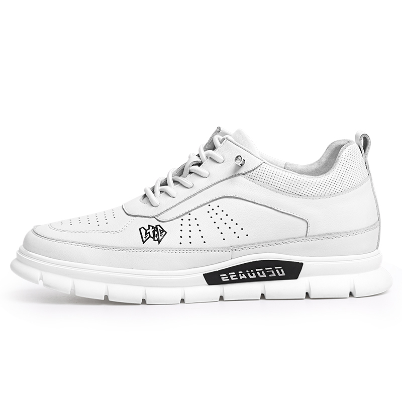 Дышащие и быстросохнущие низкие повседневные кроссовки Men's GOG, белый, height-increasing 6.5cm
Дышащие и быстросохнущие низкие повседневные кроссовки Men's GOG, белый, height-increasing 6.5cm