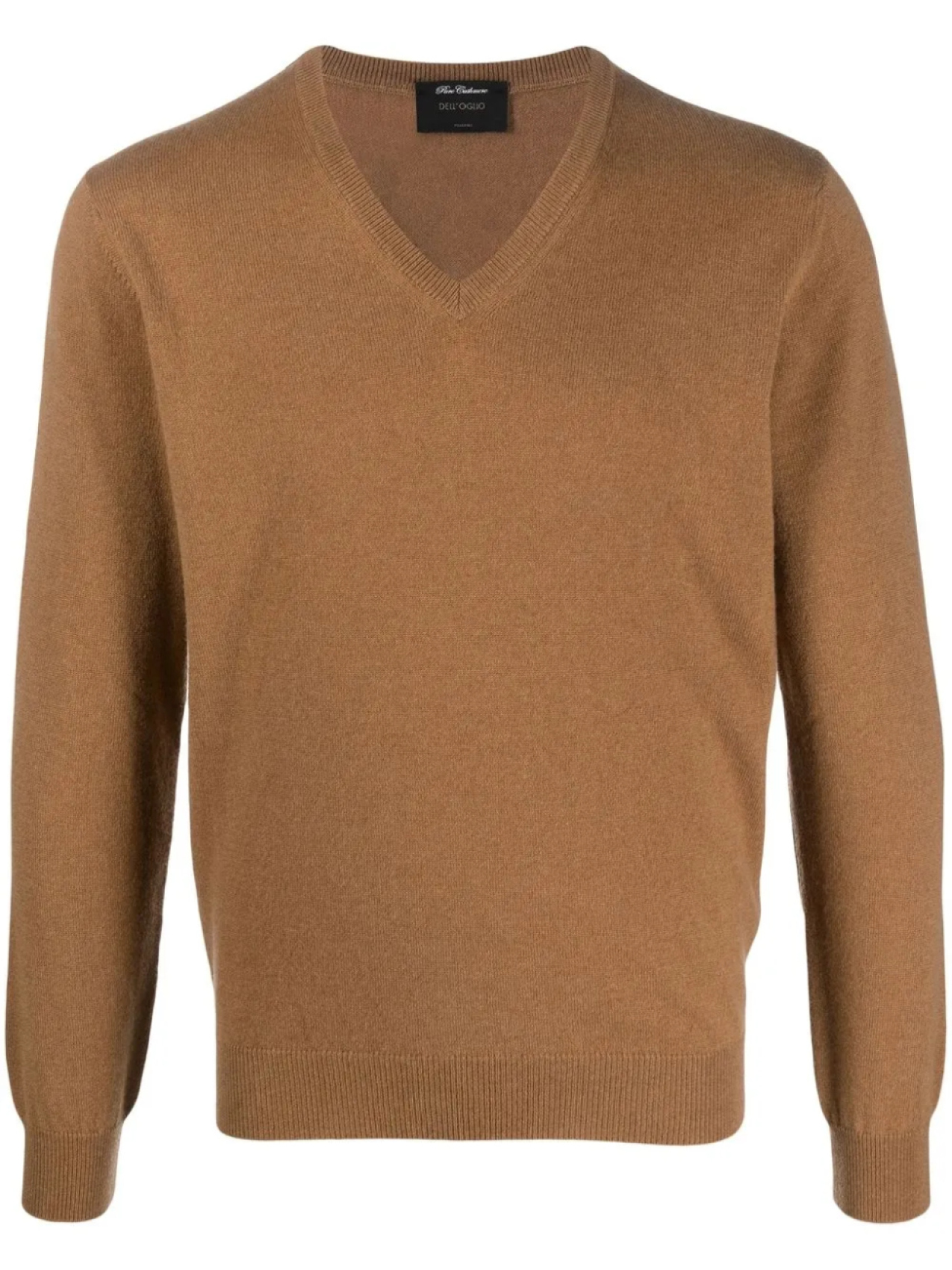 Джемпер тонкой вязки с V-образным вырезом Dell'oglio, коричневый
Джемпер тонкой вязки с V-образным вырезом Dell'oglio, коричневый
