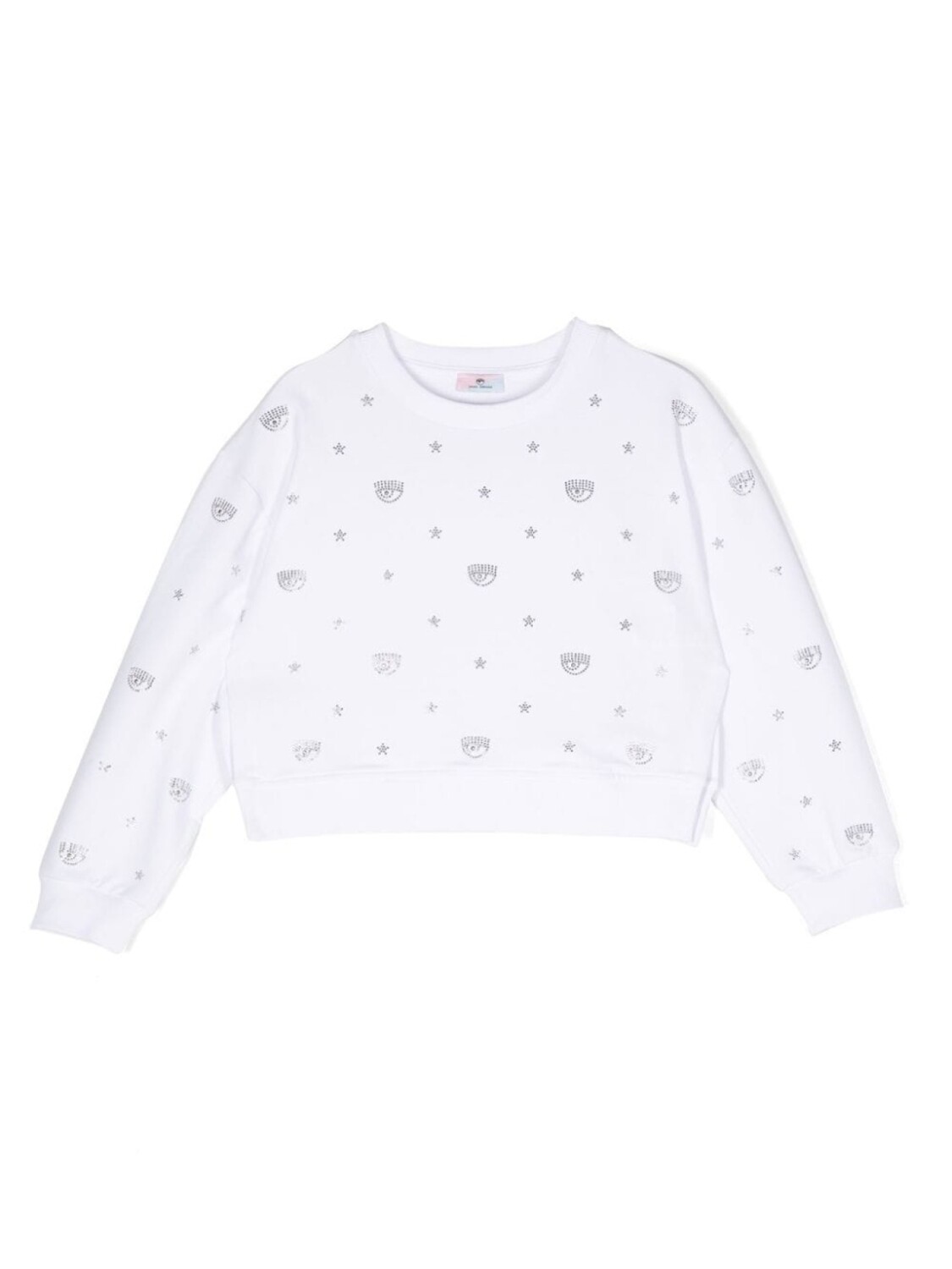 Chiara Ferragni толстовка со стразами, белый
Chiara Ferragni толстовка со стразами, белый