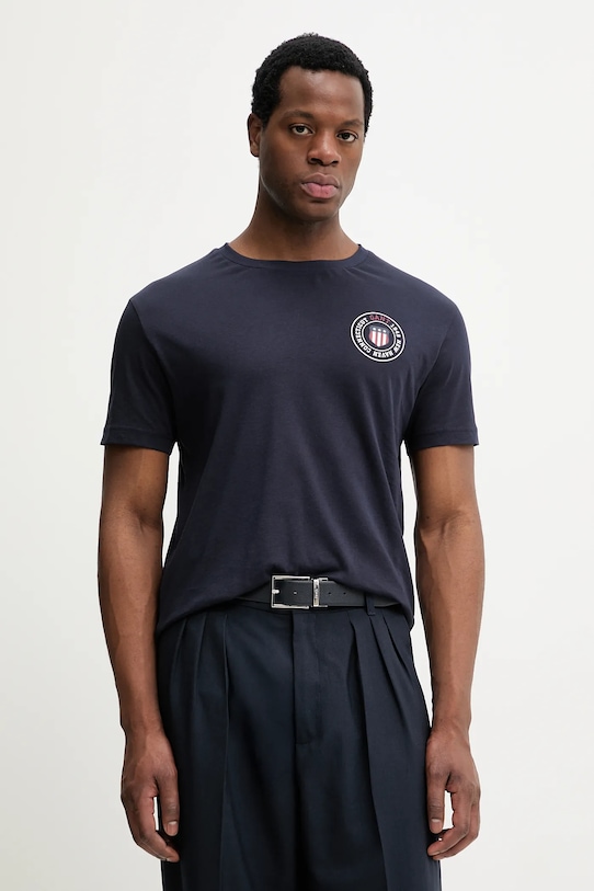 Хлопковая футболка Gant, темно-синий
Хлопковая футболка Gant, темно-синий