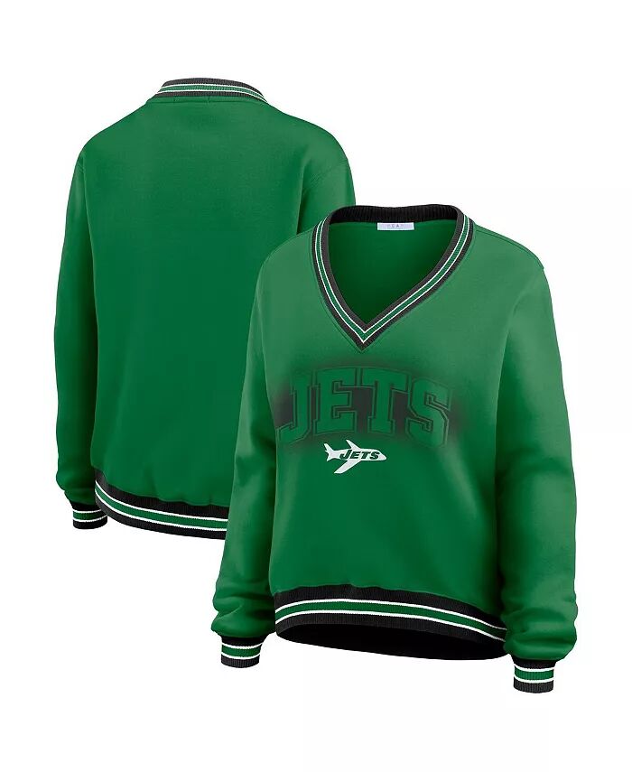 Женская зеленая толстовка New York Jets с длинным рукавом и V-образным вырезом WEAR by Erin Andrews
Женская зеленая толстовка New York Jets с длинным рукавом и V-образным вырезом WEAR by Erin Andrews