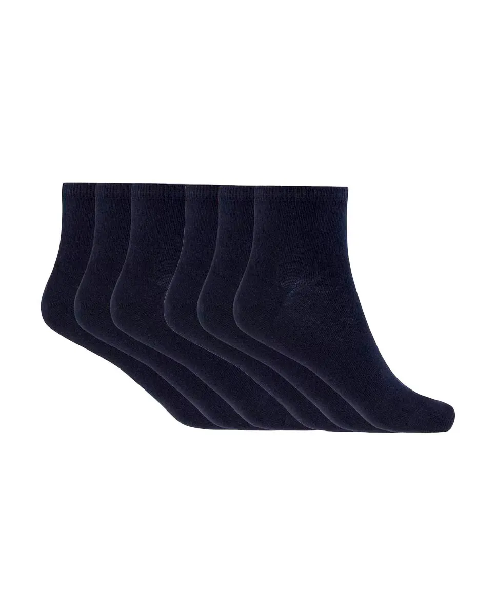 В упаковке 6 пар однотонных хлопковых женских носков Basix Punto Blanco, темно-синий
В упаковке 6 пар однотонных хлопковых женских носков Basix Punto Blanco, темно-синий