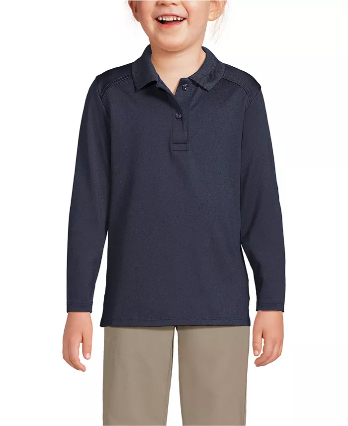 Детская женская поло с длинным рукавом быстросохнущая Lands' End, синий
Детская женская поло с длинным рукавом быстросохнущая Lands' End, синий