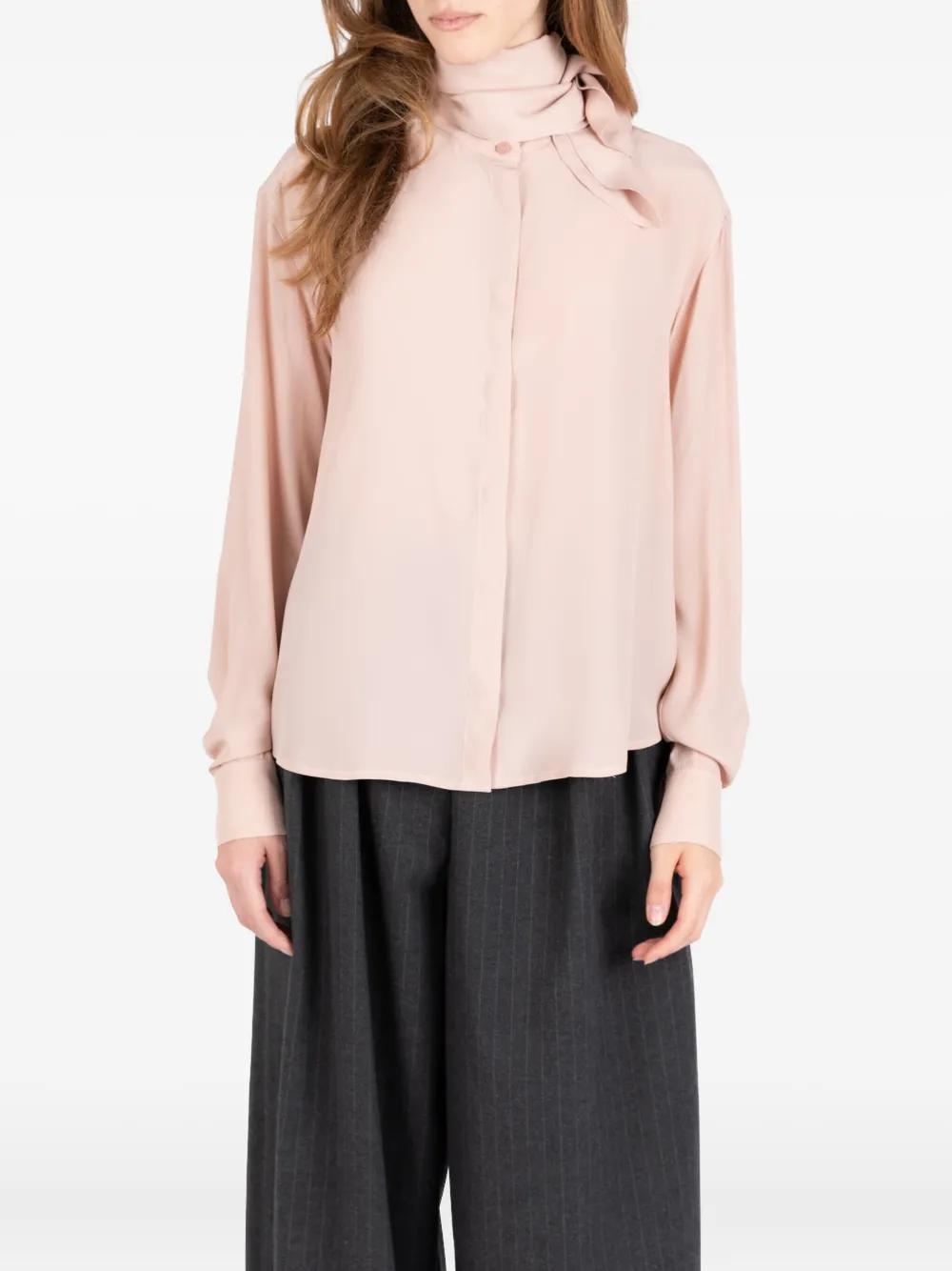 Хлопковая рубашка с завязкой на шее Société Anonyme, розовый
Хлопковая рубашка с завязкой на шее Société Anonyme, розовый