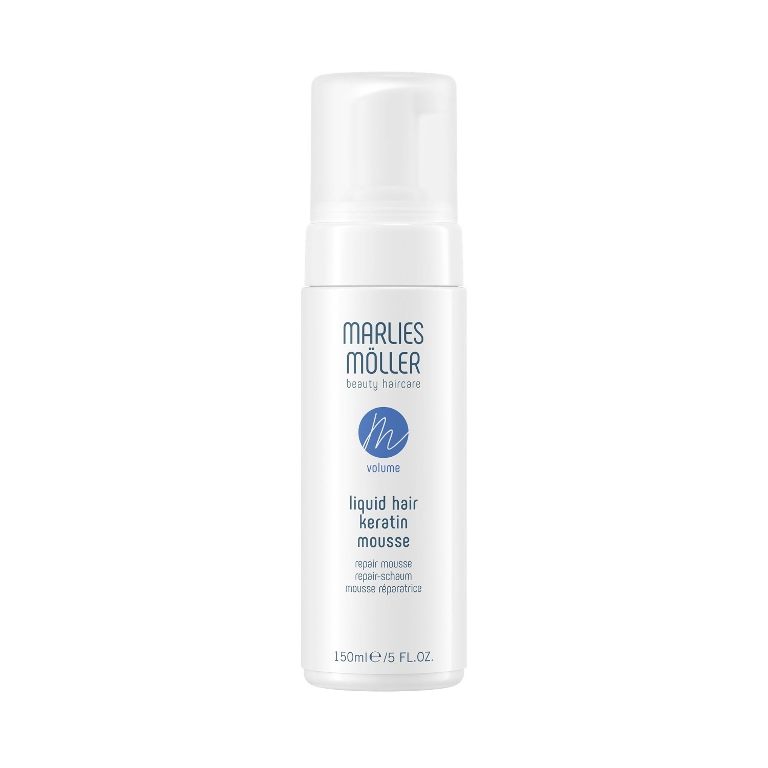 Мусс для волос volume liquid hair repair mousse Marlies Moeller, объем 150 мл
Мусс для волос volume liquid hair repair mousse Marlies Moeller, объем 150 мл