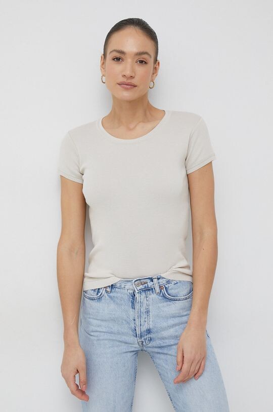 Хлопковая футболка United Colors of Benetton, бежевый
Хлопковая футболка United Colors of Benetton, бежевый