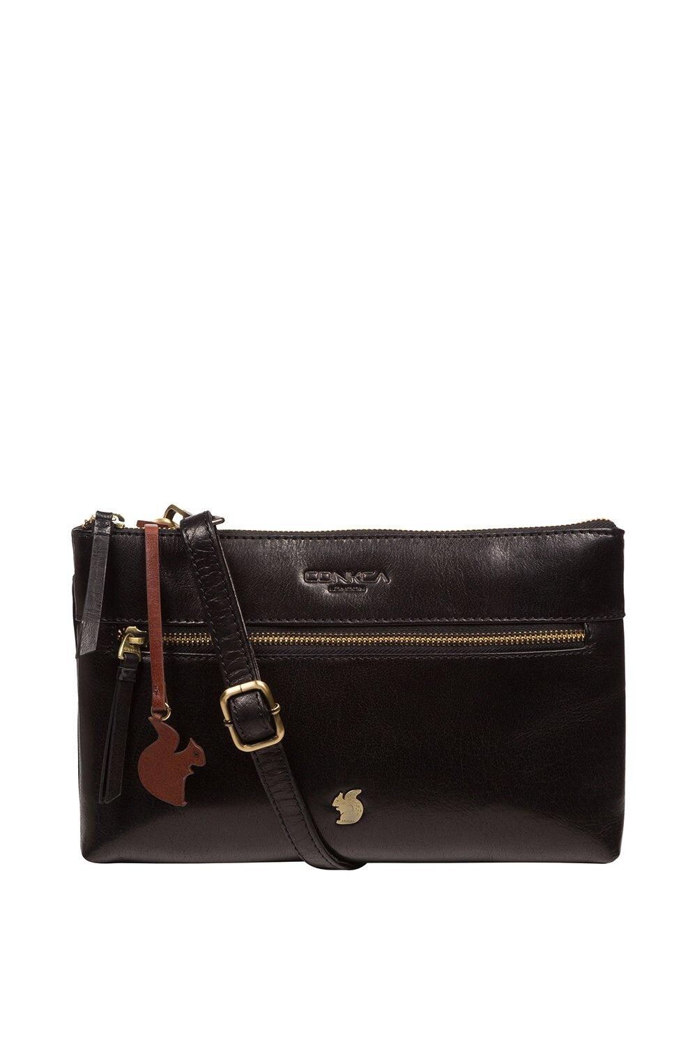 Кожаный клатч через плечо 'Minnow' Conkca London, черный 
Кожаный клатч через плечо 'Minnow' Conkca London, черный