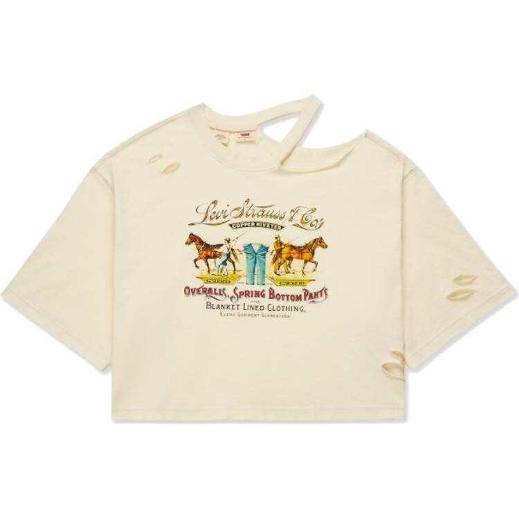 Футболка женская молочно-белая Levi’S
Футболка женская молочно-белая Levi’S