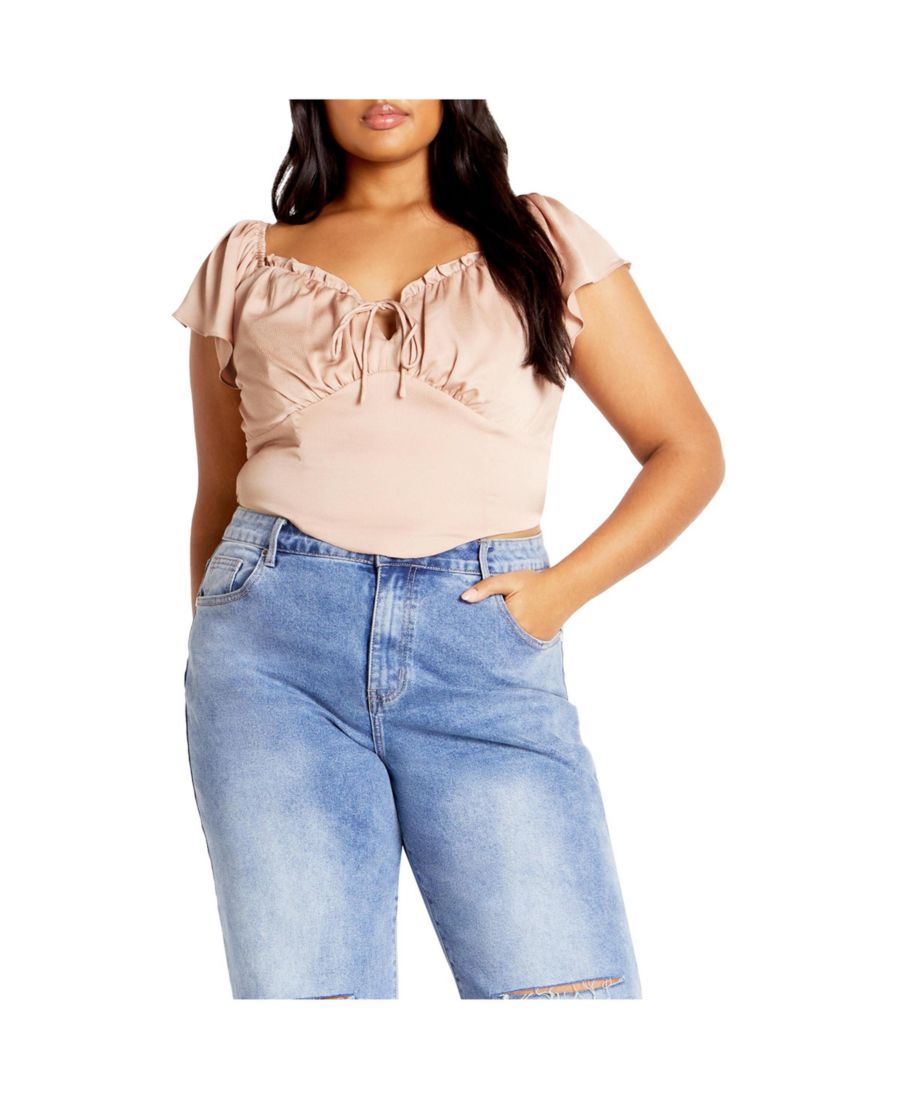 Топ для полных женщин CITY CHIC, Rose gold
Топ для полных женщин CITY CHIC, Rose gold