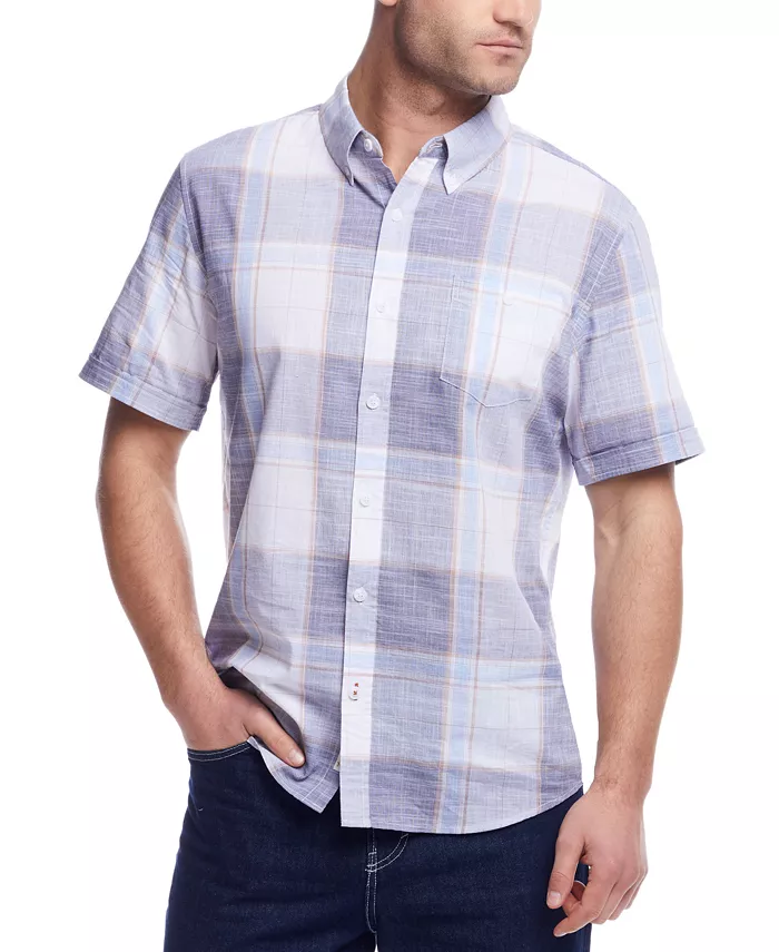 Мужская рубашка с коротким рукавом в клетку Weatherproof Vintage, синий
Мужская рубашка с коротким рукавом в клетку Weatherproof Vintage, синий