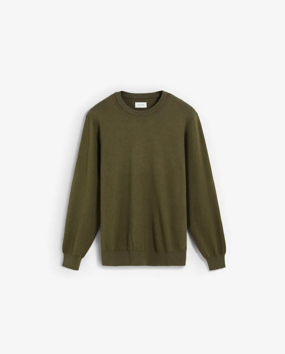 Мужской джемпер с вышитым черепом из хлопка Scalpers, оливковый зеленый
Мужской джемпер с вышитым черепом из хлопка Scalpers, оливковый зеленый