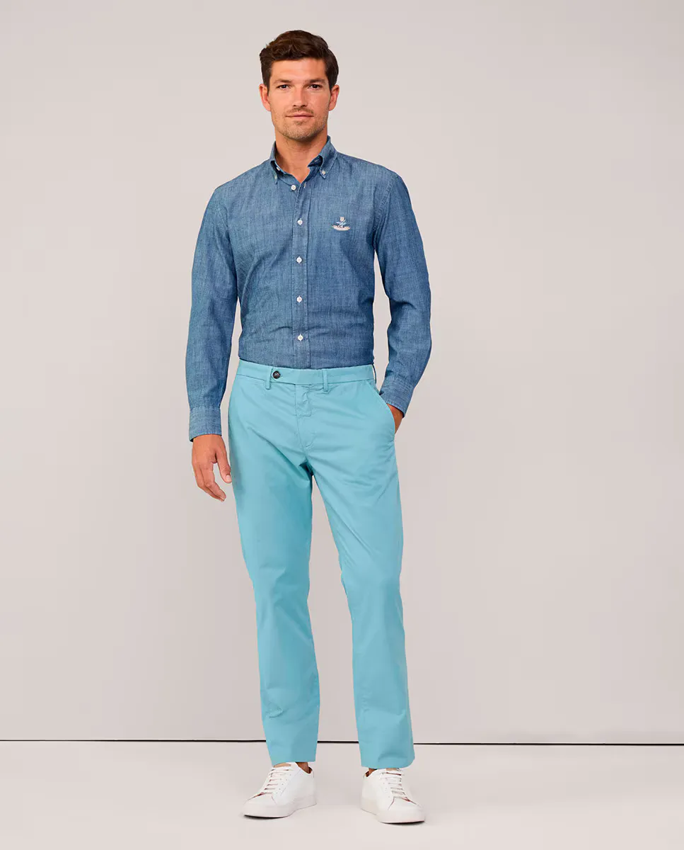 Мужские брюки чинос классического кроя из эластичного хлопка Façonnable, синий
Мужские брюки чинос классического кроя из эластичного хлопка Façonnable, синий