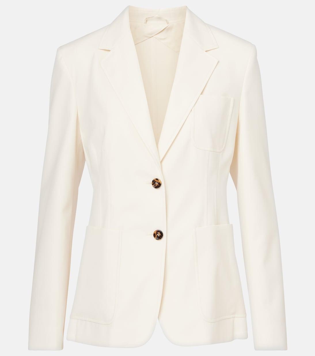 Однобортный хлопковый блейзер Max Mara, Avorio
Однобортный хлопковый блейзер Max Mara, Avorio