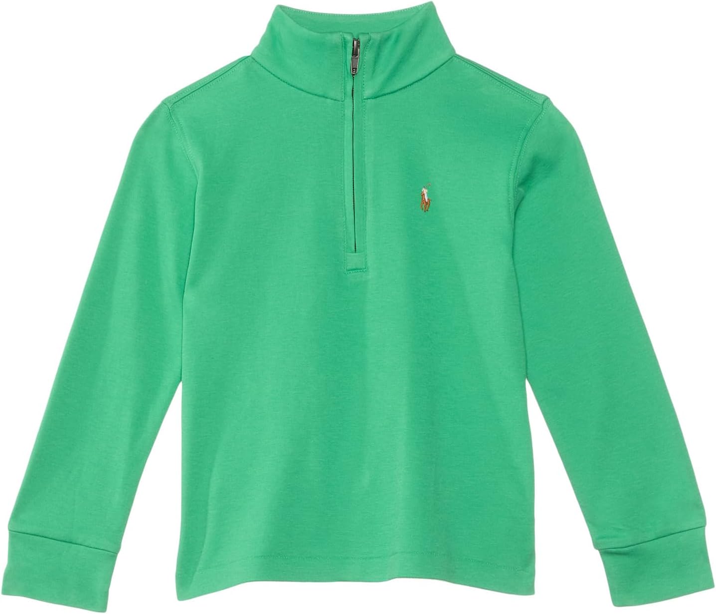 Пуловер из хлопкового интерлока с застежкой-молнией на четверть Polo Ralph Lauren Kids, Plato Green
Пуловер из хлопкового интерлока с застежкой-молнией на четверть Polo Ralph Lauren Kids, Plato Green