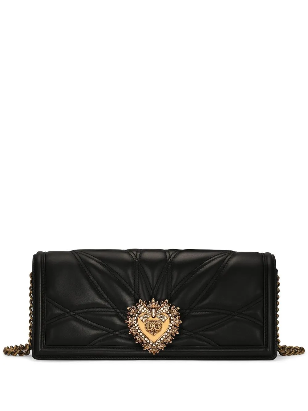 Стеганая сумка на плечо Devotion DOLCE & GABBANA, черный
Стеганая сумка на плечо Devotion DOLCE & GABBANA, черный