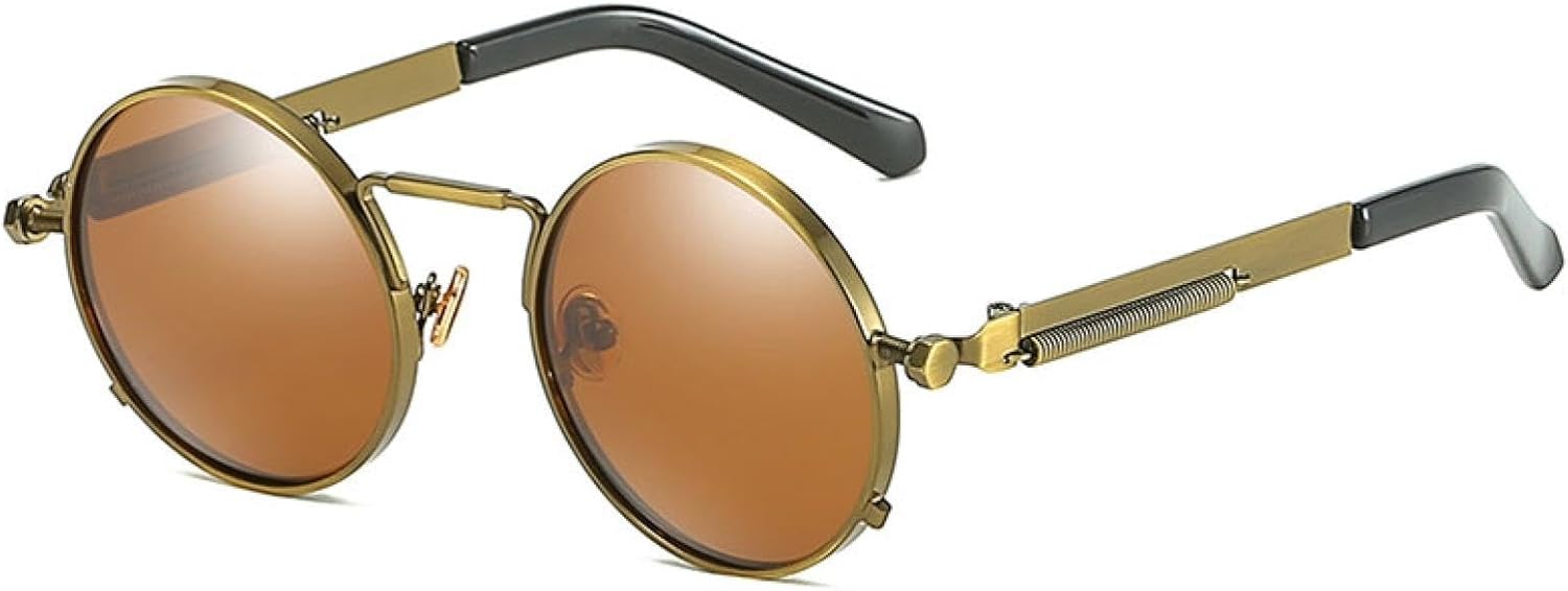 Солнцезащитные очки с защитой UV400 | Круглые линзы в стиле стимпанк, конфетные цвета | Для женщин и мужчин, для занятий спортом на открытом воздухе и вождения DSVIGF, Bronze Tea
Солнцезащитные очки с защитой UV400 | Круглые линзы в стиле стимпанк, конфетные цвета | Для женщин и мужчин, для занятий спортом на открытом воздухе и вождения DSVIGF, Bronze Tea