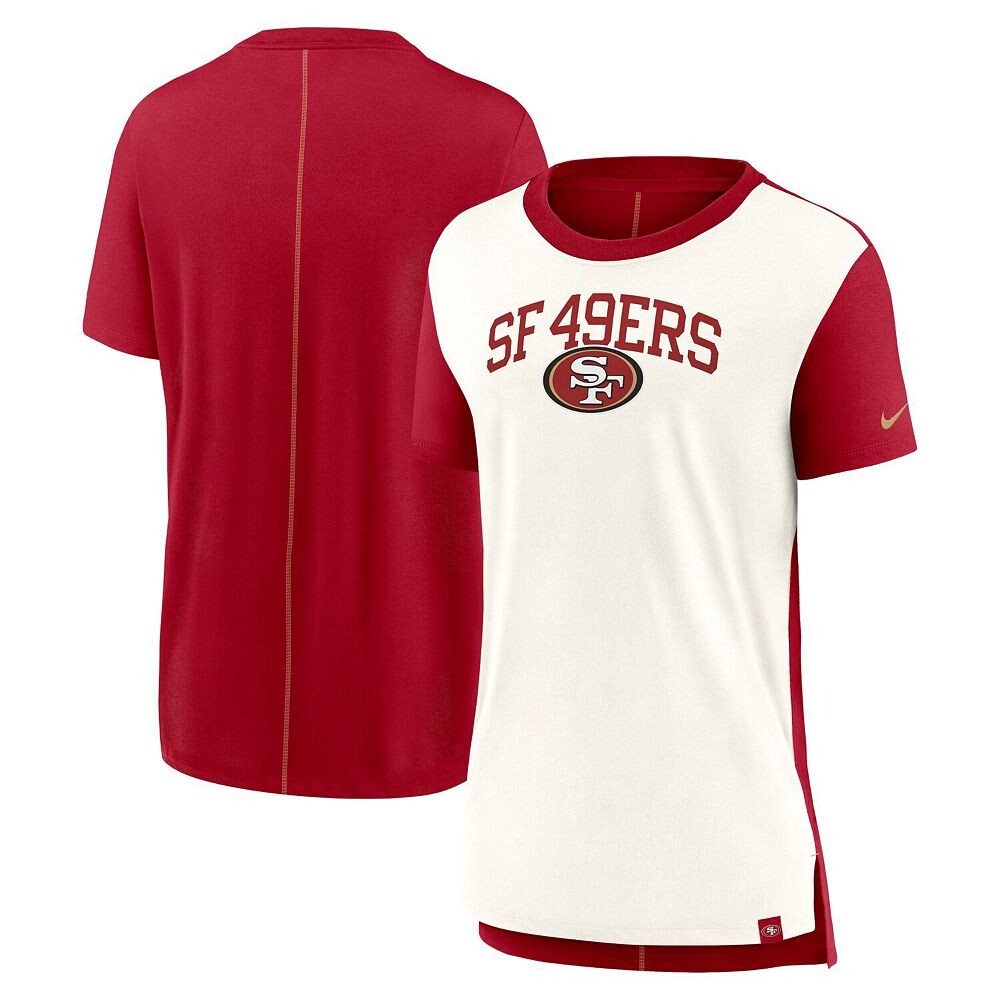 Женская футболка Nike Cream/Scarlet San Francisco 49ers Wordmark Tri-Blend, бежевый
Женская футболка Nike Cream/Scarlet San Francisco 49ers Wordmark Tri-Blend, бежевый