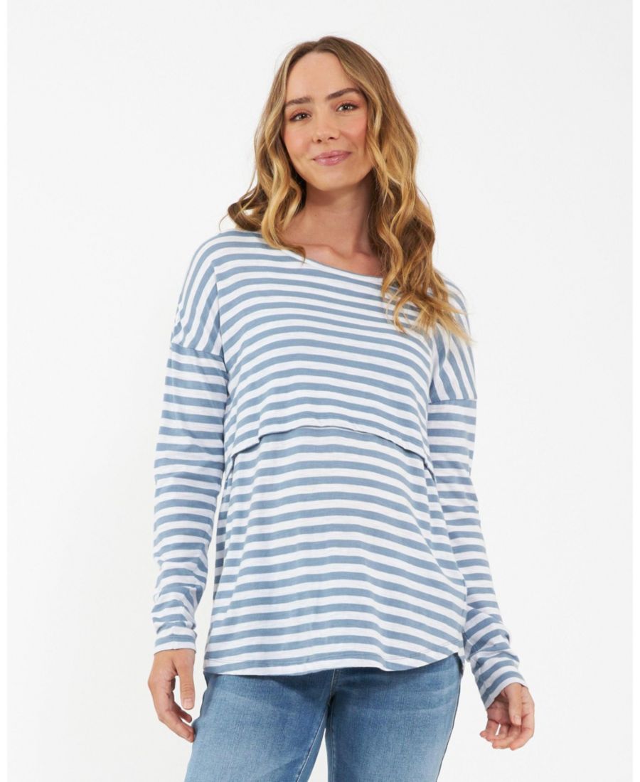 Футболка для кормления с длинными рукавами Ripe Lionel для беременных, цвета петролин и белый - удобная и стильная для молодых мам Ripe Maternity, Petrol / white
Футболка для кормления с длинными рукавами Ripe Lionel для беременных, цвета петролин и белый - удобная и стильная для молодых мам Ripe Maternity, Petrol / white