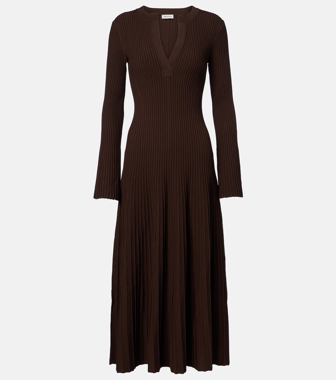 Длинное платье Genna с рубчатым узором Simkhai, Cocoa 
Длинное платье Genna с рубчатым узором Simkhai, Cocoa