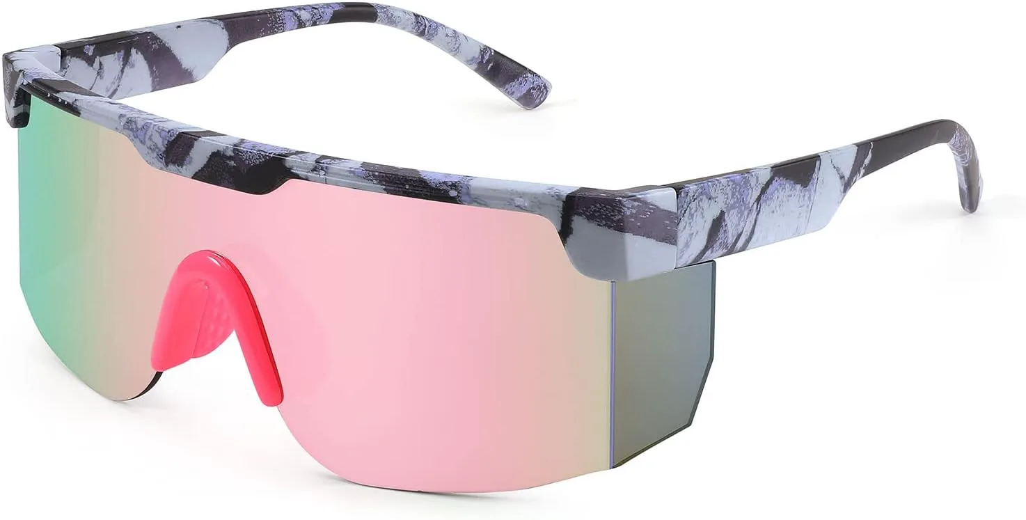 Солнцезащитные очки Karsaer Vision в стиле ретро 80-х и 90-х годов, полуободковые, с неоновым козырьком и радужными линзами, для мужчин и женщин, Grey Frame Pink Lens
Солнцезащитные очки Karsaer Vision в стиле ретро 80-х и 90-х годов, полуободковые, с неоновым козырьком и радужными линзами, для мужчин и женщин, Grey Frame Pink Lens