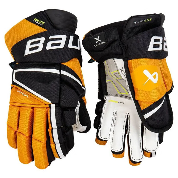 BAUER Новая модель 2022 года HYPERLITE перчатки для хоккея с шайбой, молодежные и взрослые элитные соревновательные перчатки, взрослые 36 см черные с золотом
BAUER Новая модель 2022 года HYPERLITE перчатки для хоккея с шайбой, молодежные и взрослые элитные соревновательные перчатки, взрослые 36 см черные с золотом