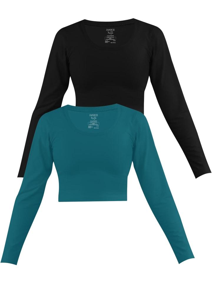 Лонгслив Janice 2 x Damen crop Langarmshirt Nerja, цвет Petrol/Schwarz
Лонгслив Janice 2 x Damen crop Langarmshirt Nerja, цвет Petrol/Schwarz