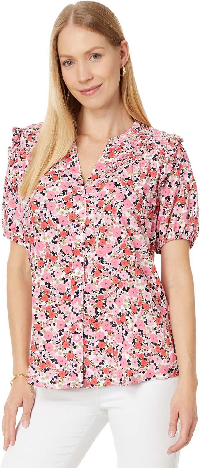 Топ Tommy Hilfiger Ditsy Floral Smocked Yoke Top, цвет Ivory/Peony
Топ Tommy Hilfiger Ditsy Floral Smocked Yoke Top, цвет Ivory/Peony