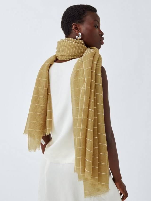 Шерстяной шарф в полоску John Lewis, Mustard
Шерстяной шарф в полоску John Lewis, Mustard