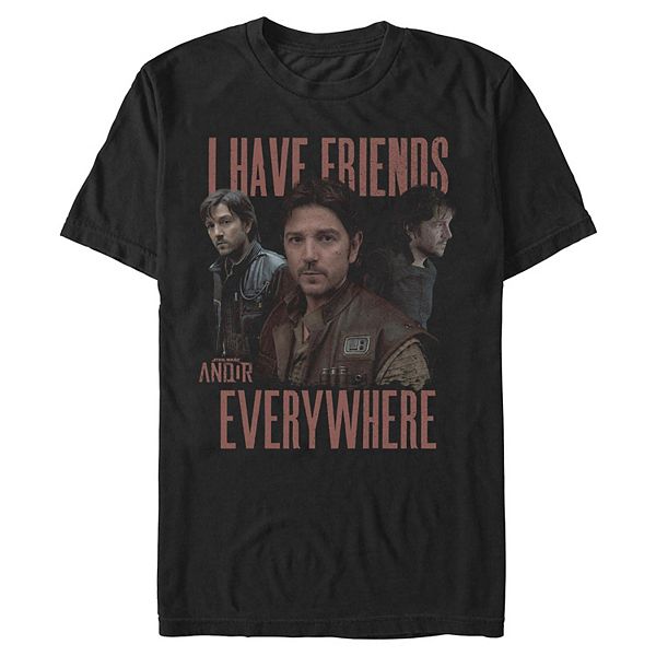 Футболка с принтом Men's andor friends everywhere Star Wars
Футболка с принтом Men's andor friends everywhere Star Wars