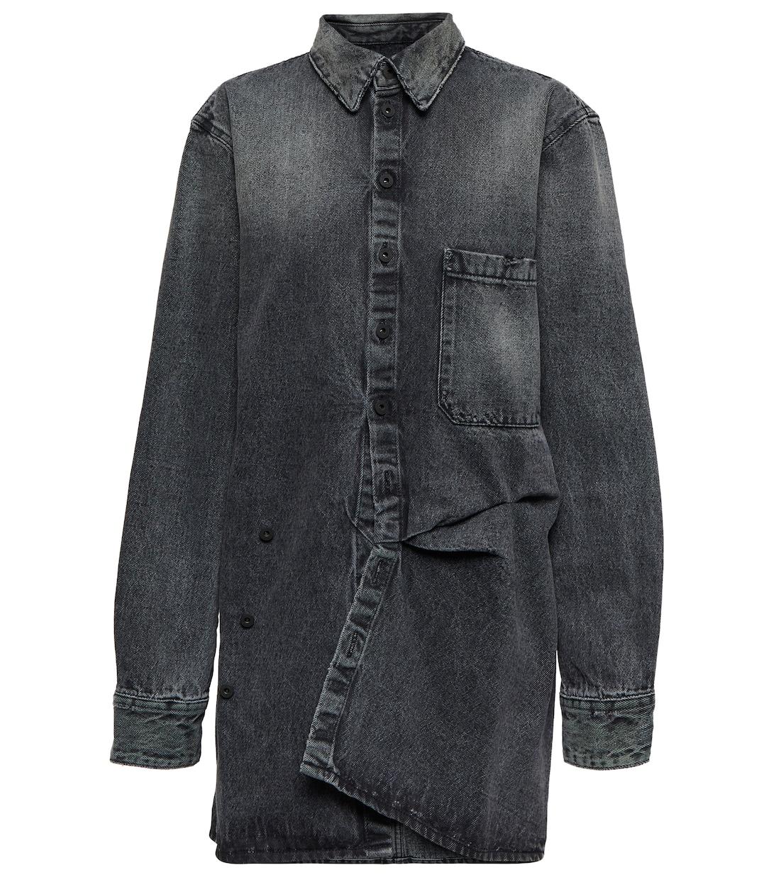 Джинсовая рубашка-мини-платье Off-White, черный
Джинсовая рубашка-мини-платье Off-White, черный