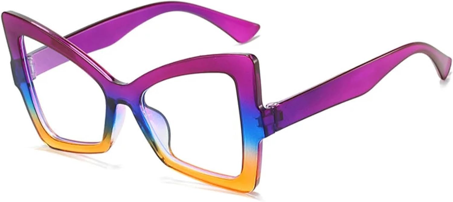 Модные солнцезащитные очки «кошачий глаз» в крупной оправе для женщин и мужчин, классические солнцезащитные очки для активного отдыха и путешествий с защитой от УФ-излучения UV400 TKKTLLT, Purple Clear
Модные солнцезащитные очки «кошачий глаз» в крупной оправе для женщин и мужчин, классические солнцезащитные очки для активного отдыха и путешествий с защитой от УФ-излучения UV400 TKKTLLT, Purple Clear