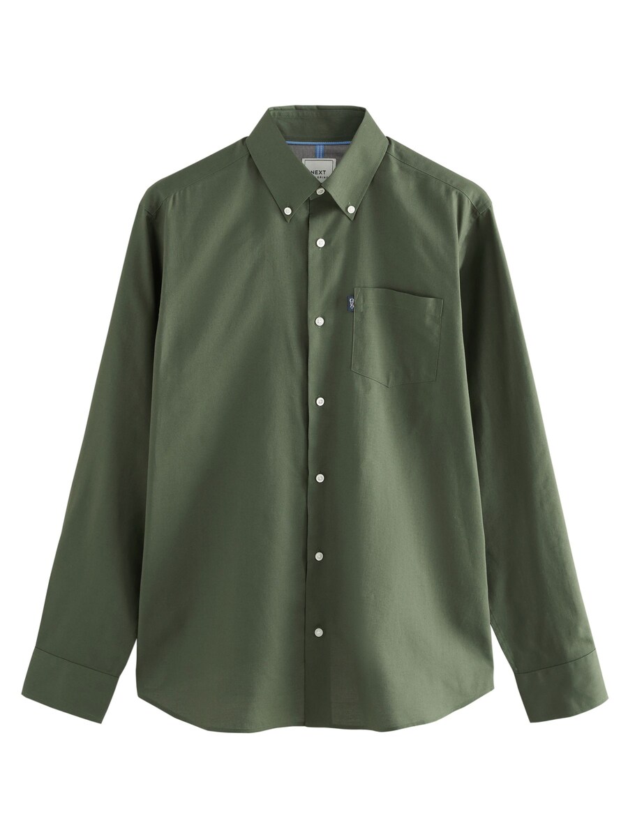 Рубашка на пуговицах классического кроя Next, темно-зеленый 
Рубашка на пуговицах классического кроя Next, темно-зеленый