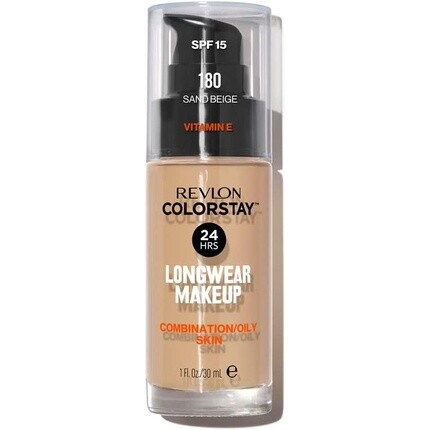 Жидкая тональная основа Revlon Colorstay для комбинированной и жирной кожи SPF15, от среднего до полного покрытия, 30 мл, матовая, песочно-бежевого цвета
Жидкая тональная основа Revlon Colorstay для комбинированной и жирной кожи SPF15, от среднего до полного покрытия, 30 мл, матовая, песочно-бежевого цвета