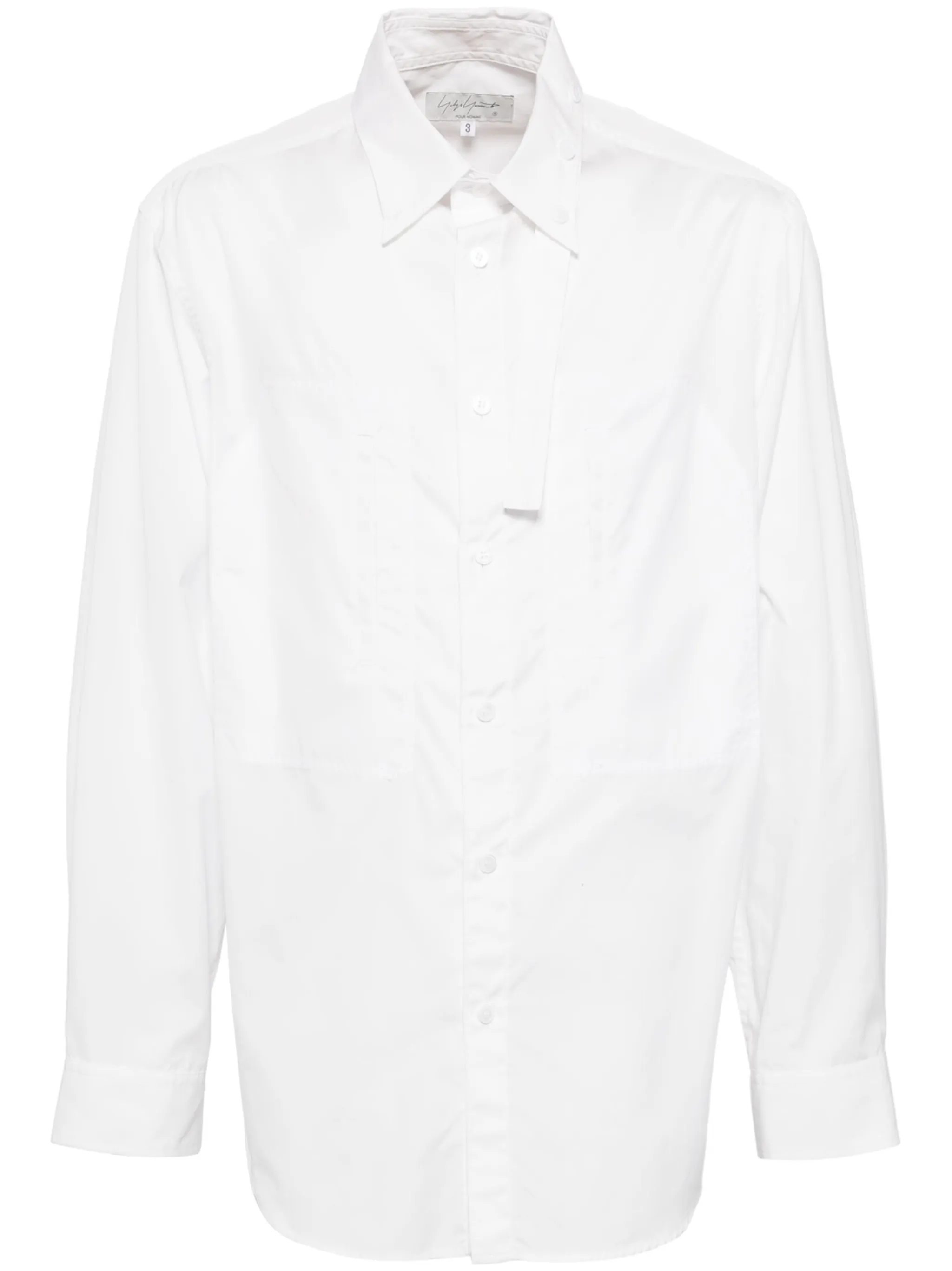 Рубашка с декоративной строчкой Yohji Yamamoto, белый
Рубашка с декоративной строчкой Yohji Yamamoto, белый