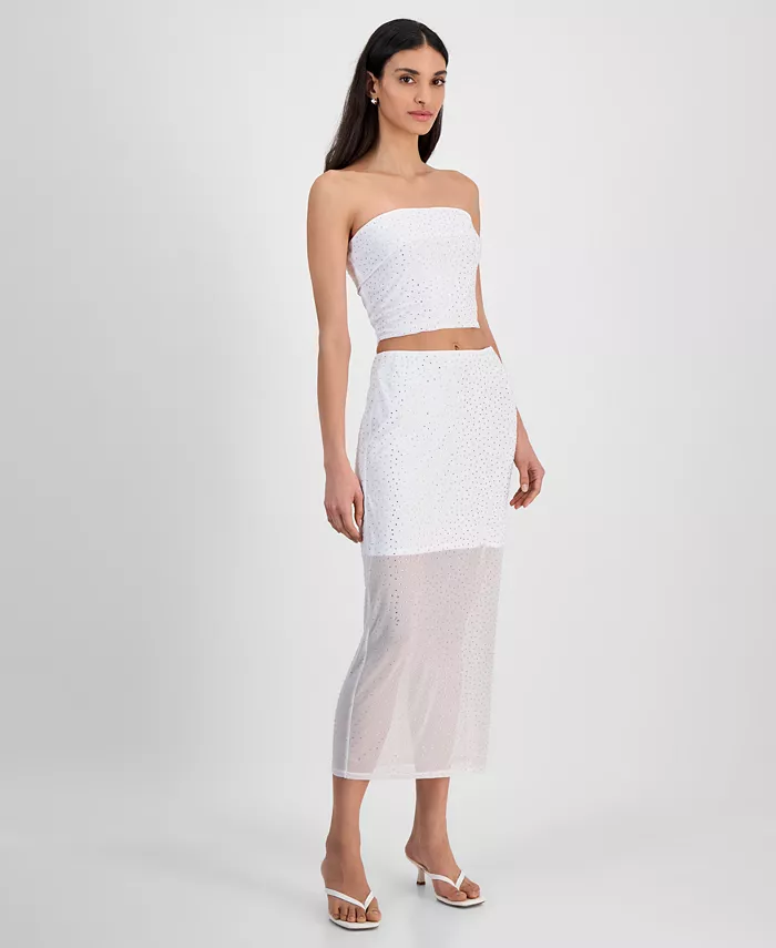 Женская сетчатая юбка-труба с пайетками Bar III, белый
Женская сетчатая юбка-труба с пайетками Bar III, белый