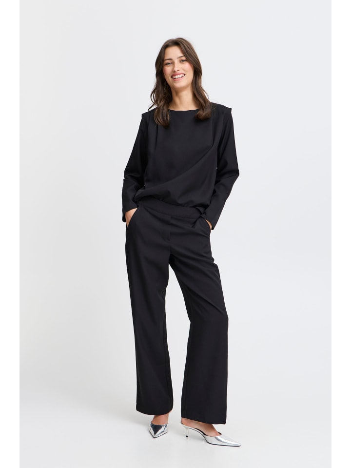 B. young Брюки BYMMIDDE - легкий тканый материал, прямой крой, черный цвет
B. young Брюки BYMMIDDE - легкий тканый материал, прямой крой, черный цвет